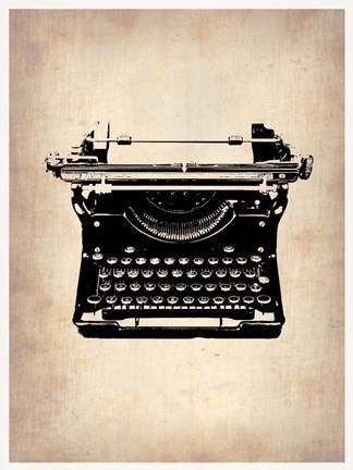 Framed Vintage Typewriter 2 Print