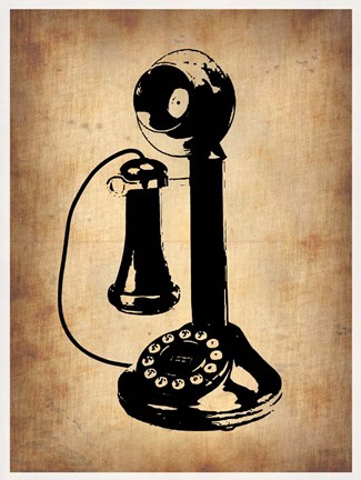 Framed Vintage Phone 2 Print