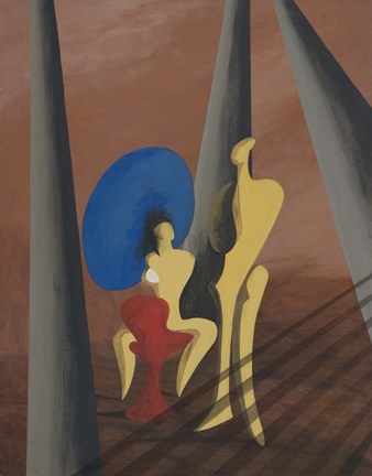 Framed Big Blue Print