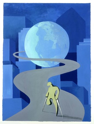 Framed Downtown 5 Print