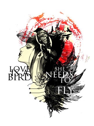 Framed Love Needs To Fly Print