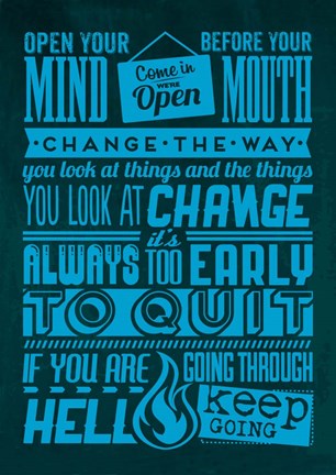 Framed Action Set Blue Print