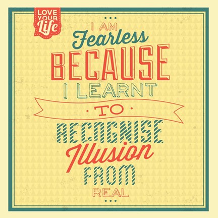 Framed I&#39;m Fearless Print