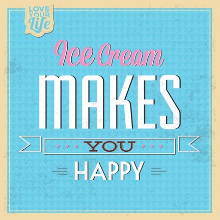 Framed Ice Cream Print