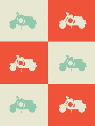 Framed Scooter Print