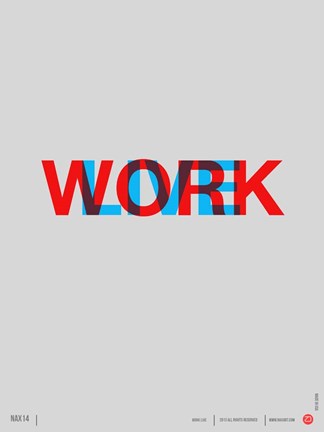 Framed Live Work Print