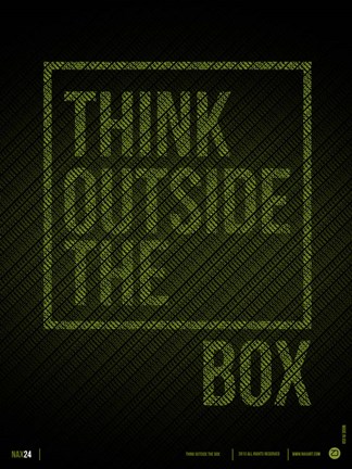 Framed Think Outside of The Box Print