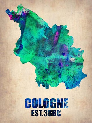Framed Cologne Watercolor Print