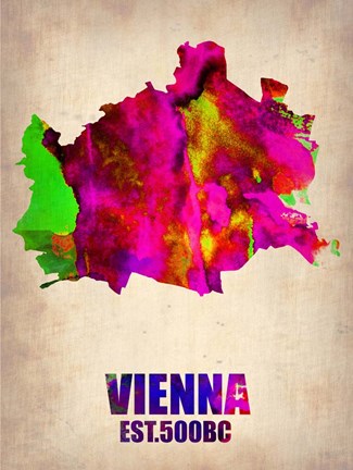 Framed Vienna Watercolor Print