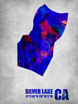 Framed Silver Lake California Print