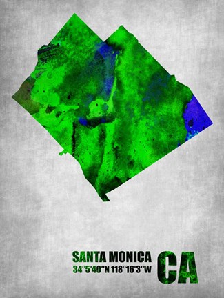 Framed Santa Monica California Print