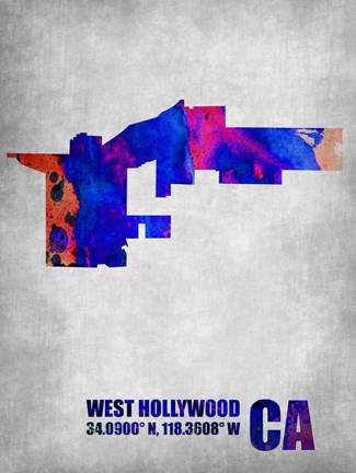 Framed West Hollywood California Print