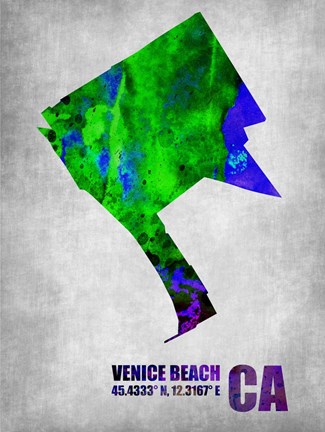 Framed Venice Beach California Print