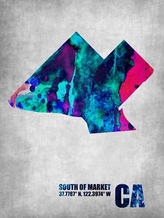 Framed South of the Market California Print