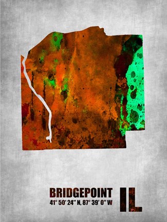 Framed Bridgepoint Illinois Print