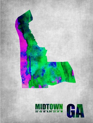 Framed Midtown Georgia Print