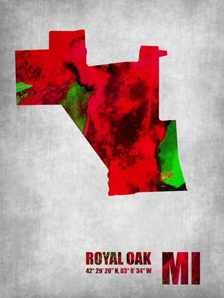 Framed Royal Oak Michigan Print