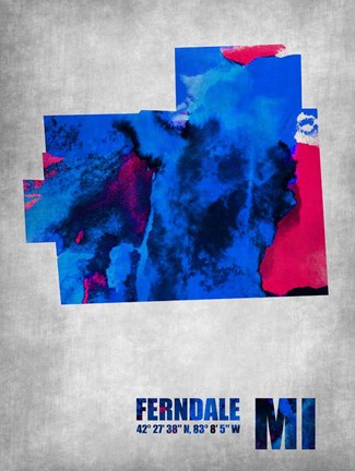 Framed Ferndale Michigan Print