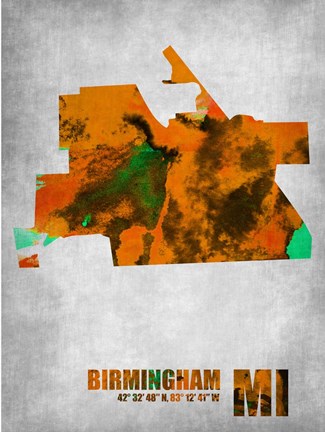 Framed Birmingham Michigan Print