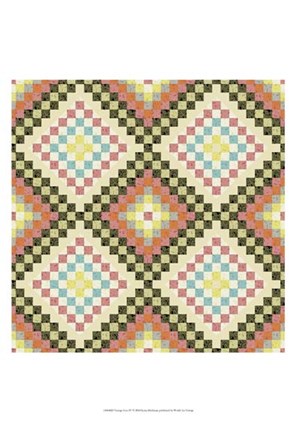 Framed Vintage Geo IV Print