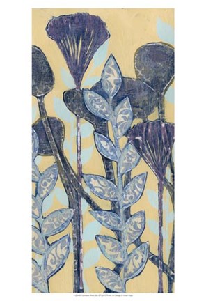 Framed Chromatic Floral Mix II Print