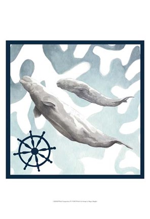 Framed Whale Composition IV Print