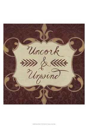 Framed Inspired Wine V Print