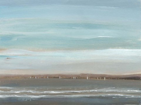 Framed Distant Coast II Print
