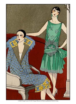 Framed Vintage Couture X Print