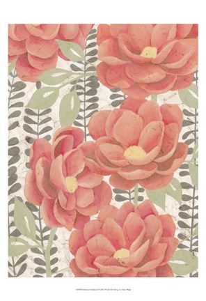 Framed Summer Gardens I Print