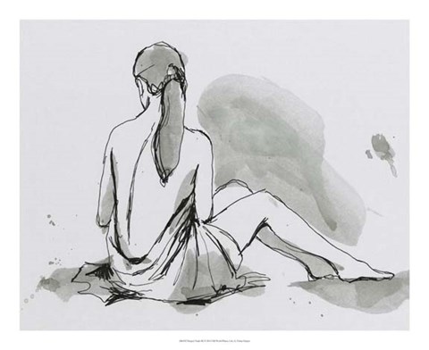 Framed Draped Nude III Print