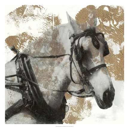 Framed Driving Horses II Print