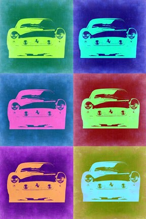 Framed Ferrari Pop Art 2 Print
