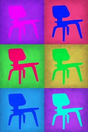 Framed Eames Chair Pop Art 5 Print