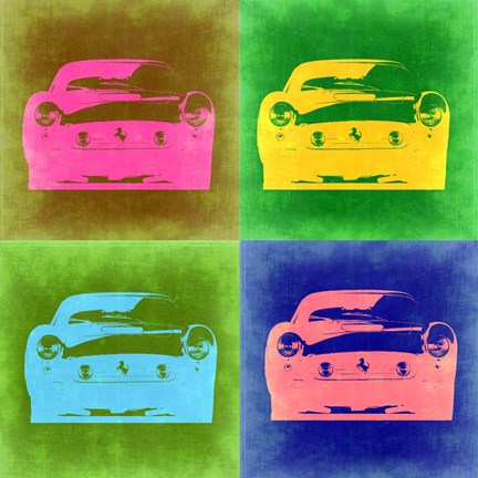 Framed Ferrari Pop Art 3 Print