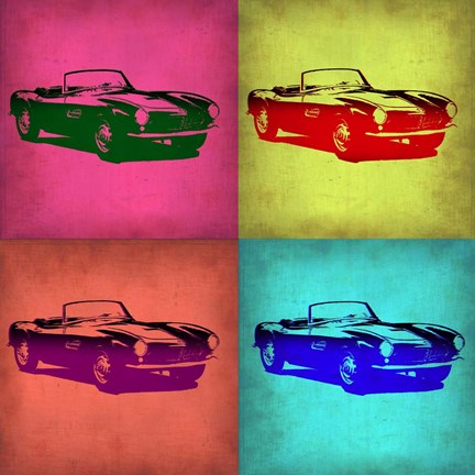 Framed BMW 507 Pop Art 1 Print