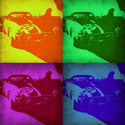 Framed Racing Ferrari Pop Art 1 Print