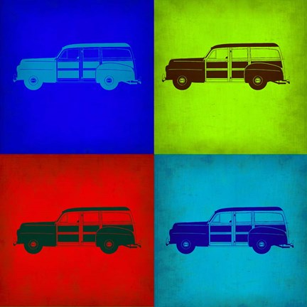 Framed Ford Woody Pop Art 1 Print