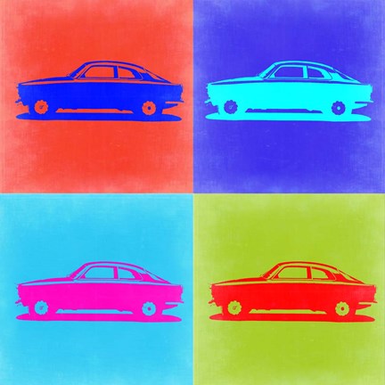 Framed Alfa Romeo Gulia Pop Art 2 Print