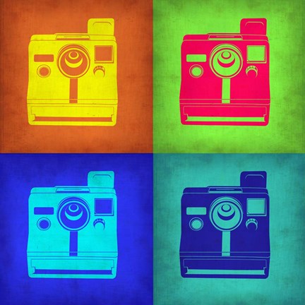 Framed Vintage Polaroid Camera Pop Art 1 Print