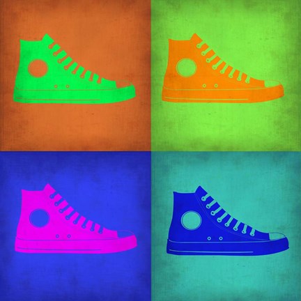 Framed Shoe Pop Art 1 Print