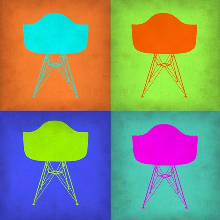 Framed Eames Chair Pop Art 1 Print