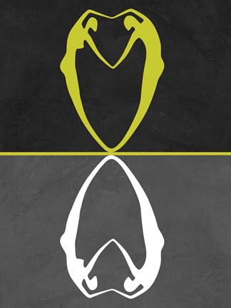 Framed Green Heart Reflection Print