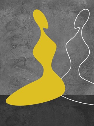 Framed Yellow Girl Print