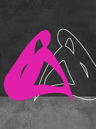 Framed Purple Woman Print