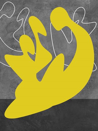 Framed Yellow Lovers Print