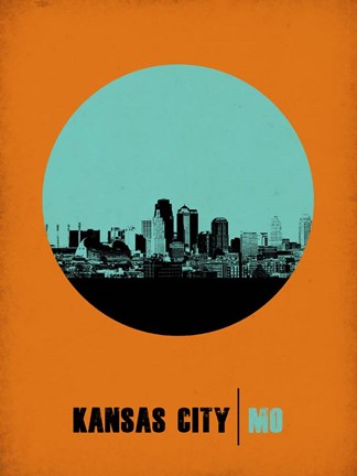 Framed Kansas City Circle 1 Print