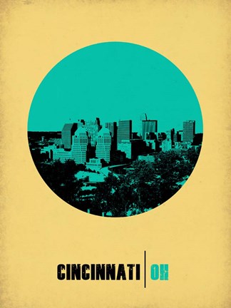 Framed Cincinnati Circle 2 Print