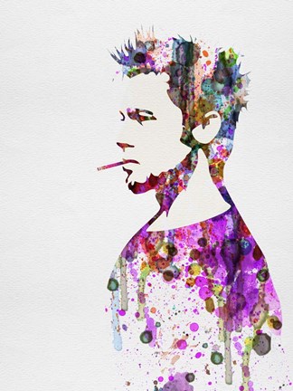 Framed Fight Club Watercolor Print