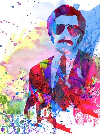 Framed Anchorman Watercolor 2 Print